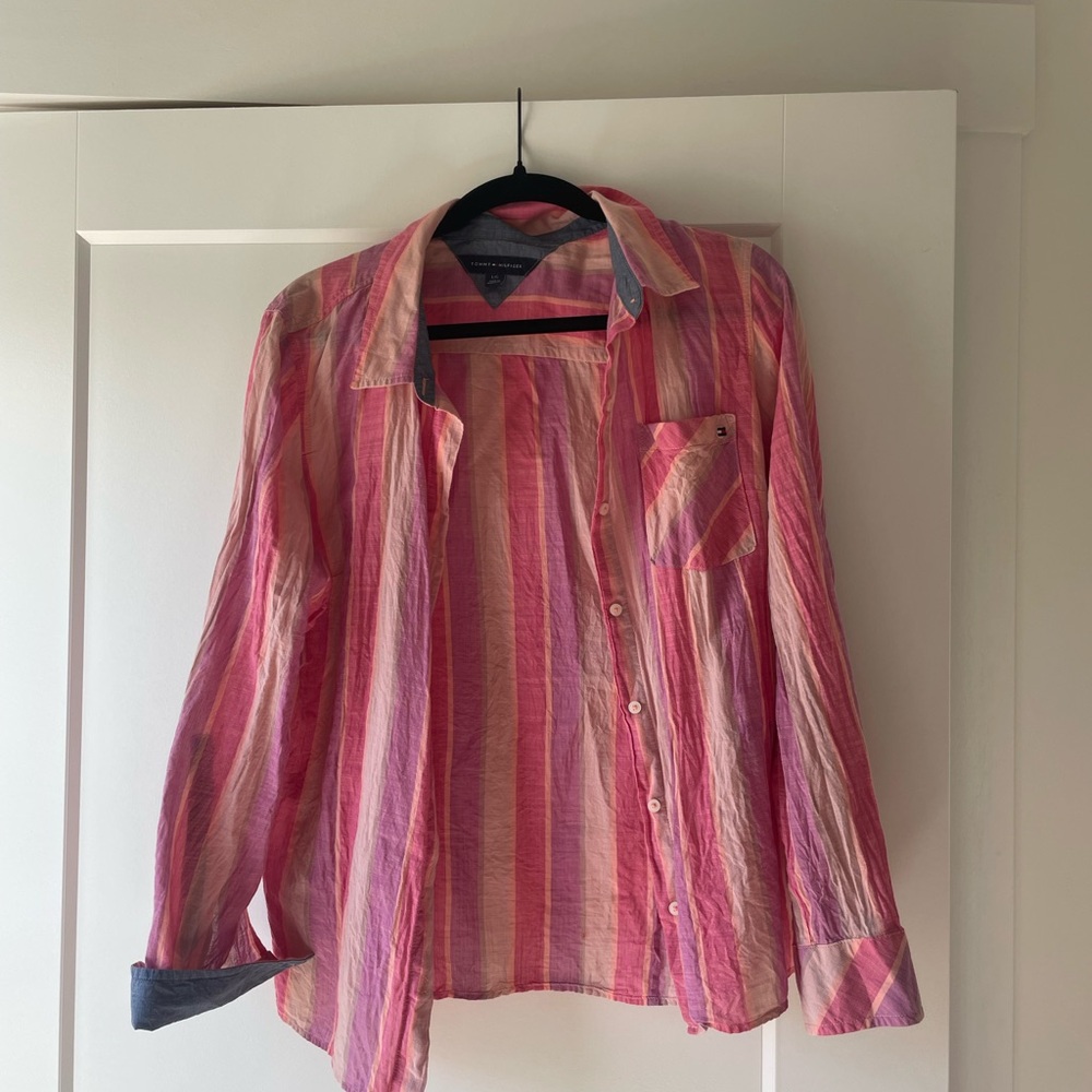 Tommy Hilfiger Pink Striped Shirt